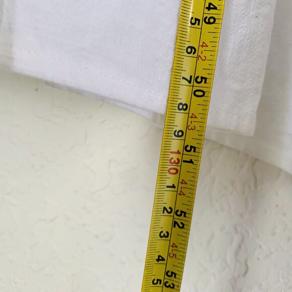 Showpo Palmer Midi Dress US 6 White Puff Sleeve Button Ruffle Tiered Trad Wife - Picture 9 of 14